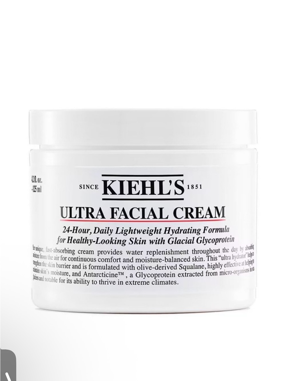 Kiehl's Ultra Facial Cream 4.2 oz /125 ml !!  LIQUIDATION NEW STOCK !!!!